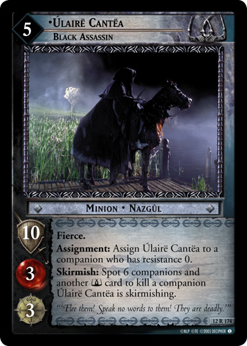 Ulaire Cantea, Black Assassin